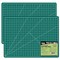 18" x 24" Self-Healing Cutting Mat 5-Ply (2 Pack) - Double-Sided Green/Black Craft Mat, Non-Slip Cutting Mats for Crafts, Sewing, Quilting, Scrapbooking